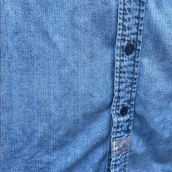 Vintage Levi's Men’s Classic Blue Denim Shirt Size: 2XL - Picture 8 of 12